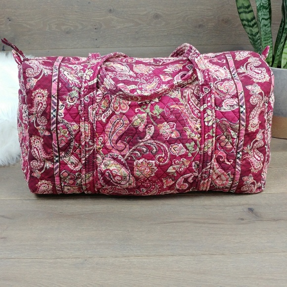 Vera Bradley Handbags - Vera Bradley weekender travel duffle bag burgundy